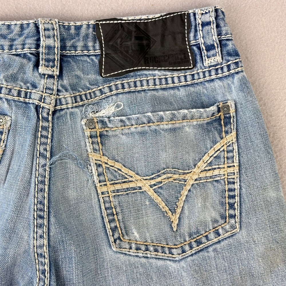Rock & Roll Cowboy Jeans Tuf Cooper‎ Mens 30x34 Thrashed Boot Competition Rodeo